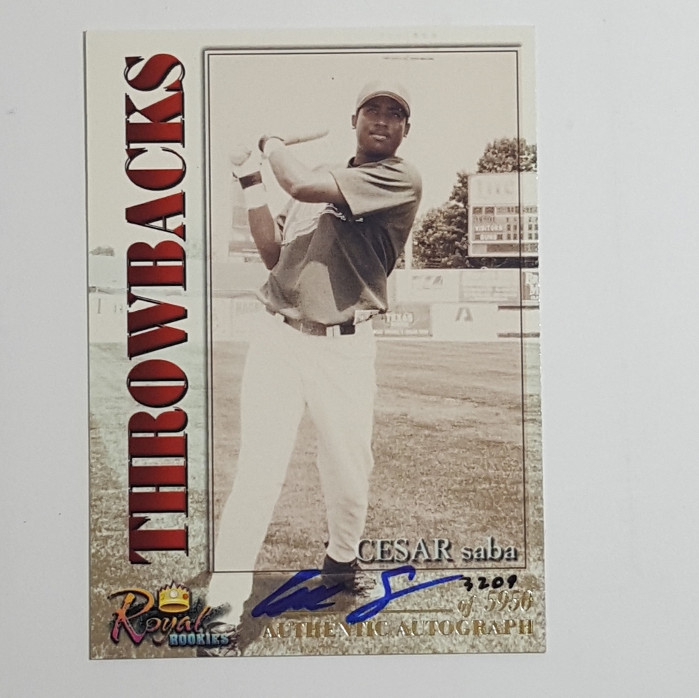 2001 Royal Rookies Cesar Saba - Picture 3 of 3